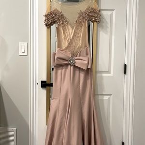 Tarik Ediz Pink Open Back Dress